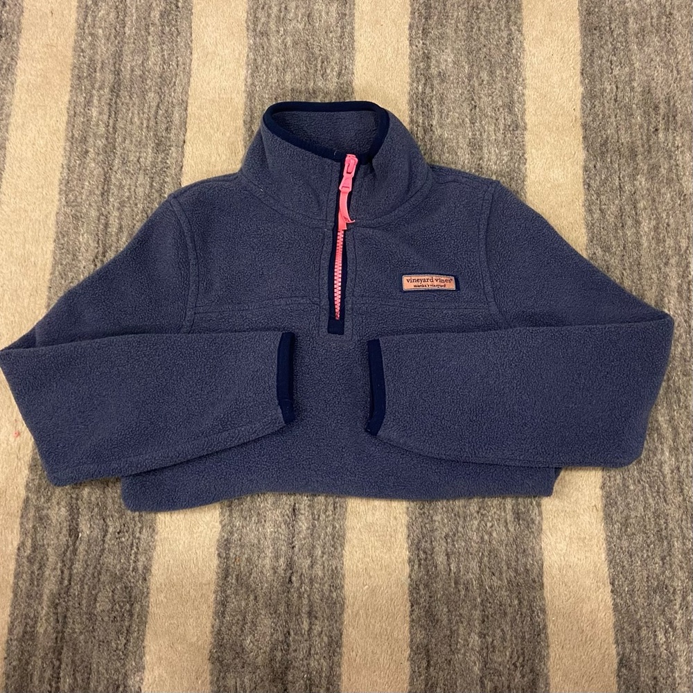 Vineyard Vines Fleece Shep Shirt Navy XS